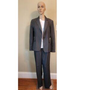 Tahari Arthur S. Levine Grey Pin Stripped Suit